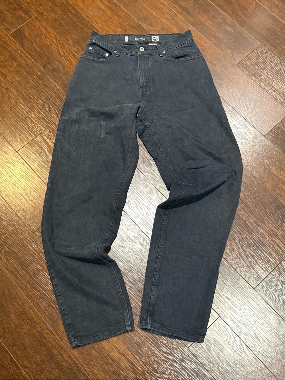 Vintage Levi's SilverTab LOOSE Jeans Mens Size 28xL32 Faded Dark Indigo Y2K